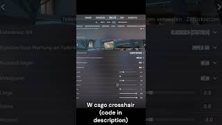 W cs2 crosshair crosshair csgo cs2 topplays settings fps peek s1mple graphics em2024 [upl. by Aliwt]