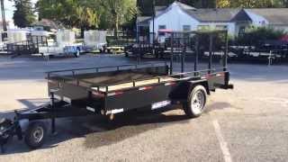 Sure Trac 6x12 Steel High Side Utility Landscape Trailer 2990 GVW ST7212HSAB030 [upl. by Rey]