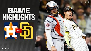 Astros vs Padres Game Highlights 91724  MLB Highlights [upl. by Marigolda330]