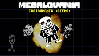 MEGALOVANIA INSTRUMENTS STEMS [upl. by Asiak318]