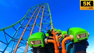 Kingda Ka POV 5K Back Row World’s TALLEST Roller Coaster Six Flags Great Adventure Jackson NJ [upl. by Odrarebe]