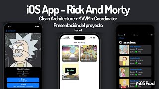 1 Clean Architecture  MVVM  Coordinator  Presentación  iOS App Rick And Morty [upl. by Mylor]