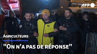 Agriculteurs Karine Duc et José Pérez expulsés de la préfecture par la police  AFP [upl. by Narcho]