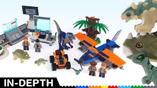 Two reviews LEGO Jurassic World Dr Wus Lab Baby Dinos amp Velociraptor Biplane Rescue 75939 75942 [upl. by Oneil]