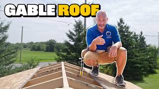 DIY Backyard Shed  Framing a Gable Roof [upl. by Attenov531]