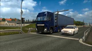 ETS 2 v 126 DAF XF 105 open pipe sound V3 mod [upl. by Sitruk648]