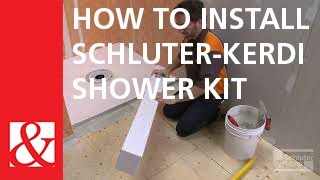 SchluterKERDI Shower Kit Installation [upl. by Marketa63]