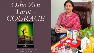 OSHO ZEN TAROT CARDS  COURAGE  MEANING SYMBOLOGY [upl. by Learsi]