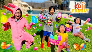 Best EASTER EGG HUNT Activities with Ryan Emma and Kate [upl. by Anabahs]