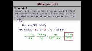 Milliequivalents Calculations [upl. by Norse]