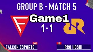 Game1 Falcon Esports VS RRQ HoshiMLBBSNAPDRAGON PRO SERIES [upl. by Kurtzig]