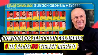 LISTA DE CONVOCADOS SELECCION COLOMBIA CARLOS ANTONIO VÉLEZ [upl. by Yadnus303]