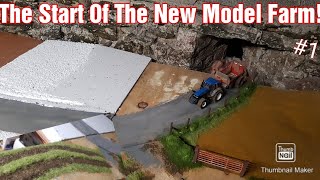 Building The New Big 132 Model Farm Diorama 40 ft Ep 1 [upl. by Namdor]