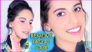 DIY How to Remove FACIAL HAIR Naturally at Home Himani Wright SIMPLE Homemade Mask [upl. by Esinyl]