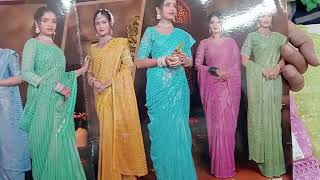 500 rs800rs fancy sarees in hamsika Fashions in veeramani gudem9703030658 [upl. by Nahtaj182]