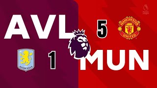 FC 25 Aston villa vs Manchester United 15 highlights premier league 2024 [upl. by Aleakim968]