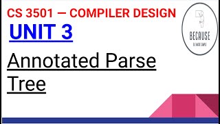 35 Construction of Annotated Parse Tree in Tamil [upl. by Ut]