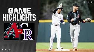 Dbacks vs Rockies Game Highlights 4924  MLB Highlights [upl. by Christabel]