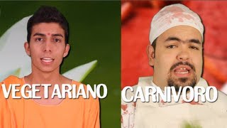 Vegetariano VS Carnívoro [upl. by Nomolas]