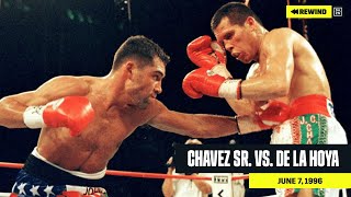 FULL FIGHT  Julio Cesar Chavez Sr vs Oscar De La Hoya DAZN REWIND [upl. by Ailes]