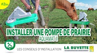 Installer une pompe abreuvoir pour des chevaux [upl. by Kirch375]