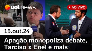 Eleições apagão monopoliza debate com Boulos e Nunes crise da Enel Lula e evangélicos  UOL News [upl. by Litsyrk]