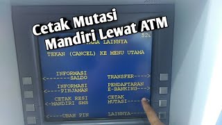 CARA CETAK MUTASI REKENING MANDIRI TANPA ANTRI DI BANK [upl. by Nette964]