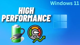 How to Change Power Plan to High Performance on Windows 11 [upl. by Eiramac]