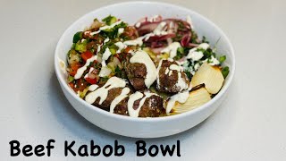 How to make BEEF KABOB BOWLS KEFTA [upl. by Haleak]