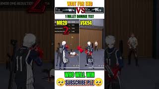 VSK94😈M82B FREE FIRE GUN DAMAGE ABILITY TEST🥵 WHICH IS BEST  free fire video shorts freefire [upl. by Lynch]