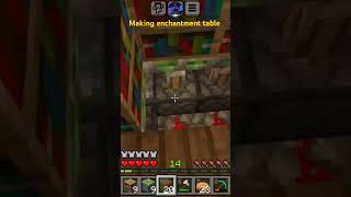 I made a enchantment table in Minecraft world minecraft trending viralvideos gaming redstone [upl. by Annonyw]