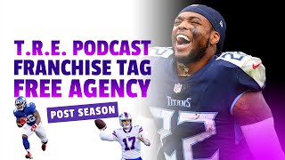 FRANCHISE TAGS AND FREE AGENCIES Post Season nfl podcast [upl. by Leopoldine]