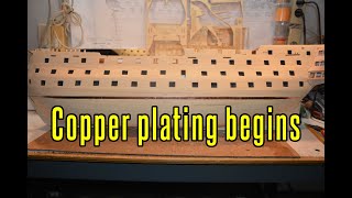 HMS Victory  part 23 Copper Plating Begins [upl. by Ilahsiav464]