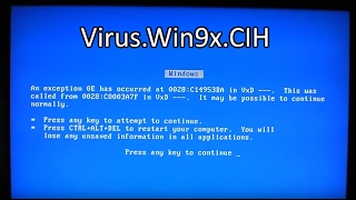 VirusWin9xCIHChernobyl Destroying a Physical Computer [upl. by Kern]