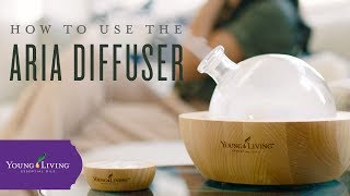 How to Use Your Young Living Aria Ultrasonic Diffuser [upl. by Annadiane252]