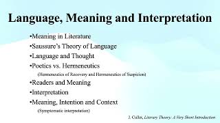 Language Meaning and Interpretation [upl. by Bosch]