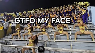 GTFO My FaceRich Homie 🎶Alcorn State University SOD Marching BandGolden Girls vsSouthern 2024 [upl. by Bodkin]