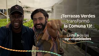 Terrazas Verdes transformó la Comuna 13  La Ruta de Las Oportunidades  Grupo Éxito [upl. by Inaliel610]