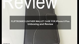 Fliptroniks Genuine Real Black Panther Series Leather Wallet for the iPhone 6 Plus [upl. by Ainaled]