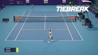 TIEBREAK  Roger Federer Vs Grigor Dimitrov I Miami Open I Expert Difficulty PS5 [upl. by Ronel206]