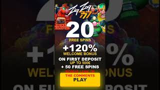 🎁20 Free Spins No Deposit Bonus💲💲💲ZigZag777 Casino  Big Wins Best Slots Fair Play [upl. by Trebeh]