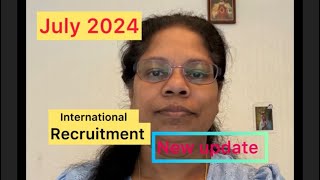 International recruitment New update July 2024 youtubevideo ukvisa ukimmigrationupdate [upl. by Ruggiero]