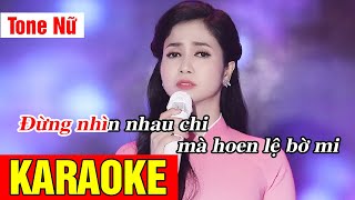 LK KARAOKE Xin Em Đừng Khóc Vu Quy Phận Tơ Tằm  TONE NỮ  Võ Hoàng Karaoke [upl. by Riha]