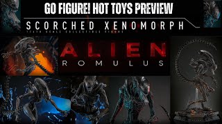 HOT TOYS ALIEN ROMULUS SCORCHED XENOMORPH 16 SCALE FIGURE PREVIEW [upl. by Bencion560]