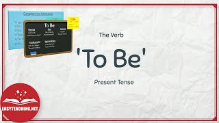 Introduction to the Verb To Be  ESL Lessons  EasyTeaching [upl. by Isak740]