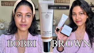 Bobbi Brown Vitamin Enriched Skin Tint amp Pressed Powder on Brown Skin  Paris Filter WOW bobbibrown [upl. by Brucie]