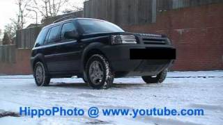 Freelander 1 v6 Electronic Traction Control Demo Up Hill On Snow And Ice [upl. by Winterbottom]