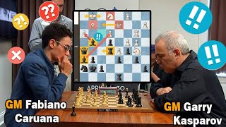 🔥 Kasparov easily Destroyed Young Caruana Fabiano Caruana vs Garry Kasparov 2016 [upl. by Tulley]