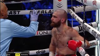 Jaron Ennis knock down and beat Karen Chukhad live highlights boxing sports [upl. by Catton]