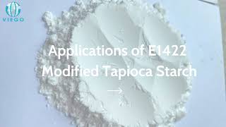 Applications of Modified Tapioca Starch E1422 Acetylated Distarch Adipate [upl. by Tnilf788]